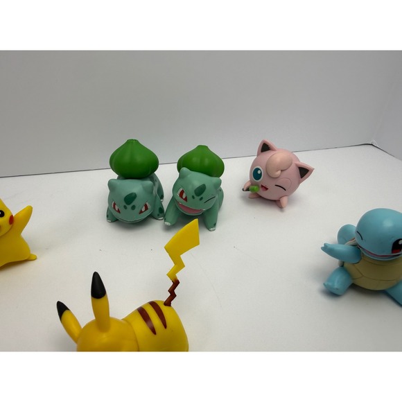 Pokemon Mini Figure Lot 8pc Pikachu Charmander Bulbasaur Squirtle WCT 2018 2019 - Picture 3 of 8